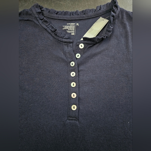 Vintage - NWT Old Navy Cotton Navy Blue Jersey - Size XL - Picture 2 of 9